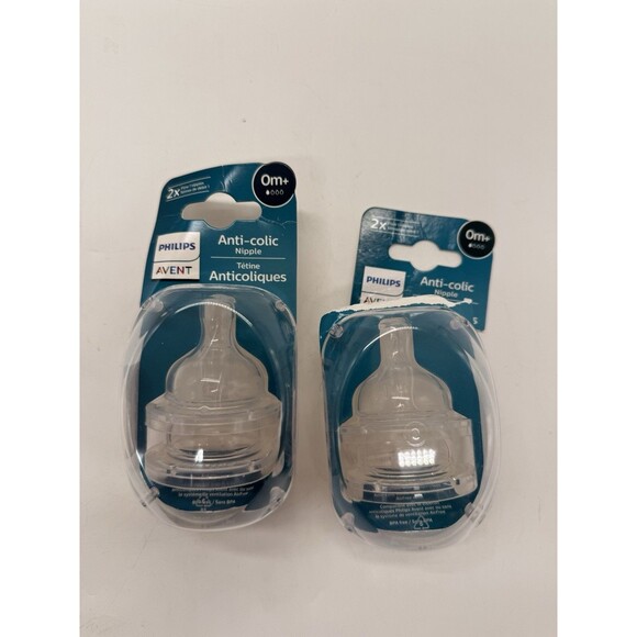 Philips Avent Anti-Colic Baby Bottle Flow 1 Nipple, 4 pack, SCY761/04 0+ Months - Picture 9 of 16